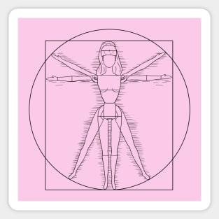 The Vitruvian Doll Sticker